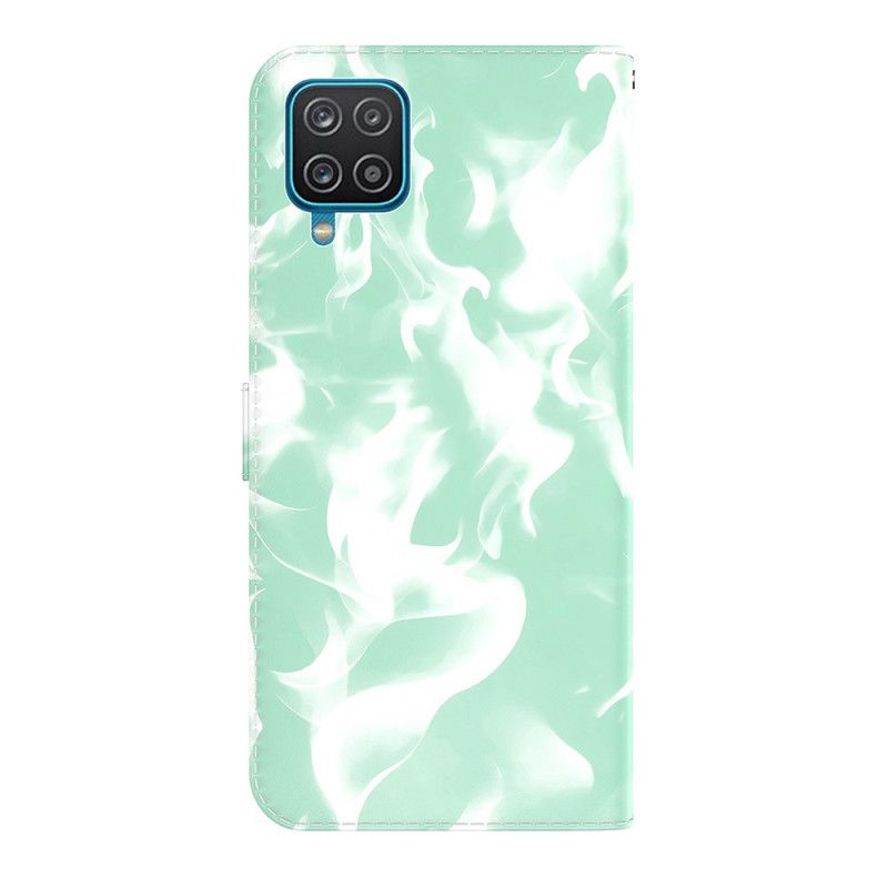 Leren Hoesje Voor Samsung Galaxy M32 Abstract Patroon