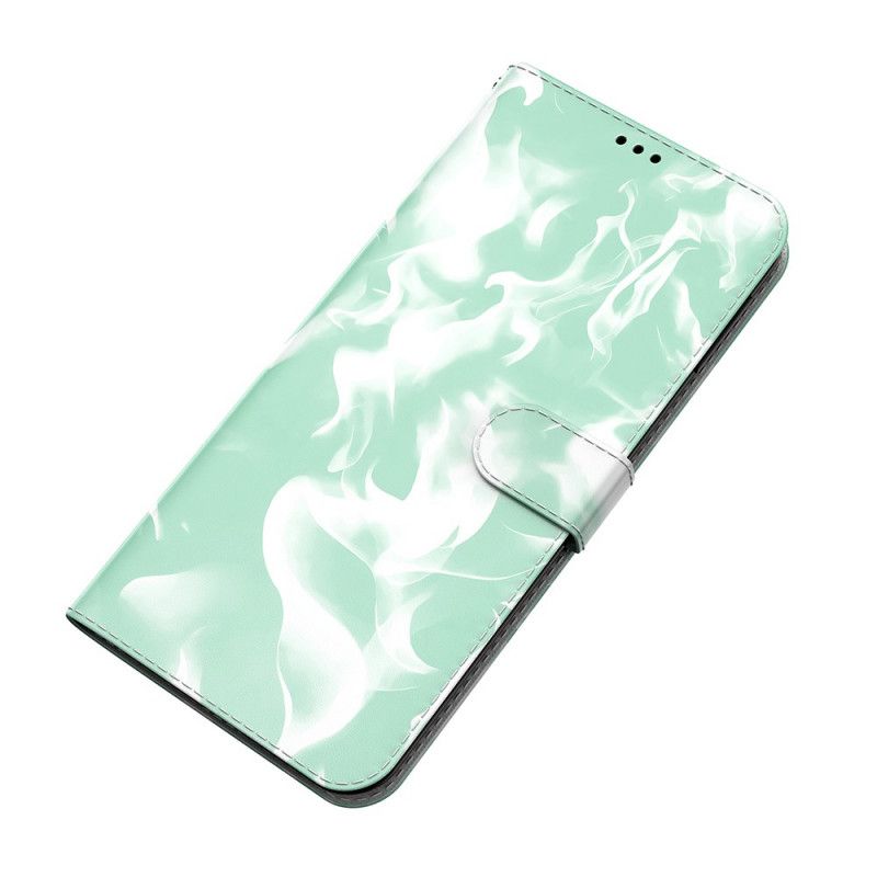 Leren Hoesje Voor Samsung Galaxy M32 Abstract Patroon