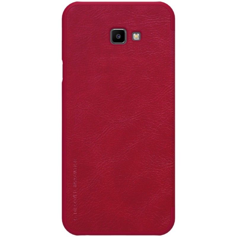 Folio-hoesje Samsung Galaxy J4 Plus Bruin Rood Nillkin Qin-Reeks