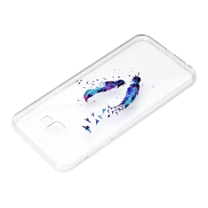 Hoesje voor Samsung Galaxy J4 Plus Transparante Veer