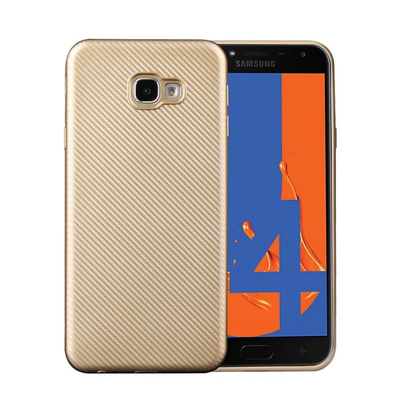 Hoesje voor Samsung Galaxy J4 Plus Zwart Antislip Geweven