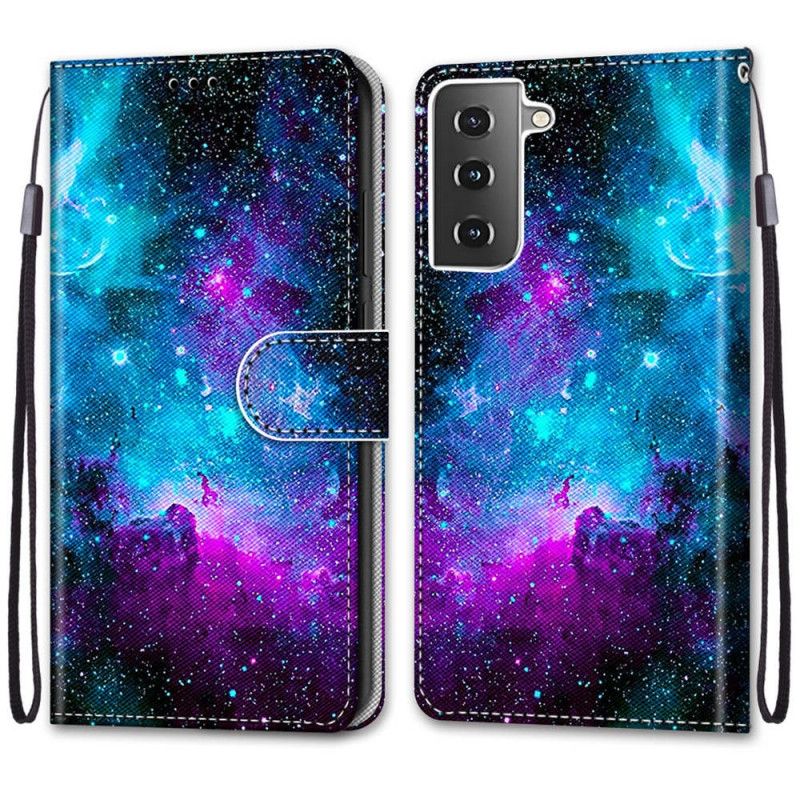 Bescherming Hoesje Samsung Galaxy S21 Plus 5G Telefoonhoesje Kosmische Lucht