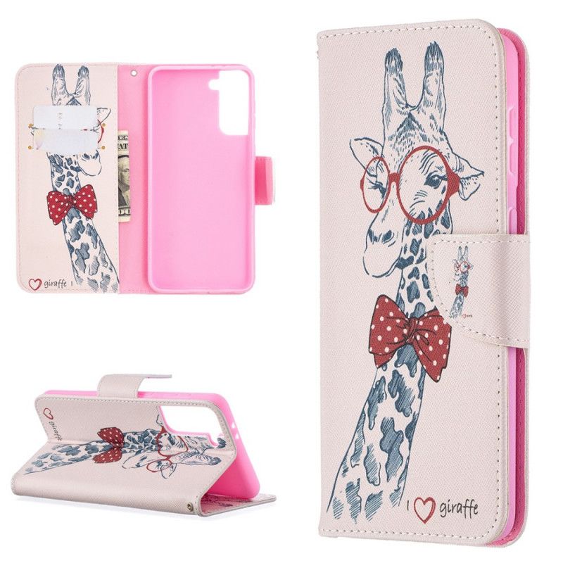 Cover Folio-hoesje Samsung Galaxy S21 Plus 5G Telefoonhoesje Nerdgiraf