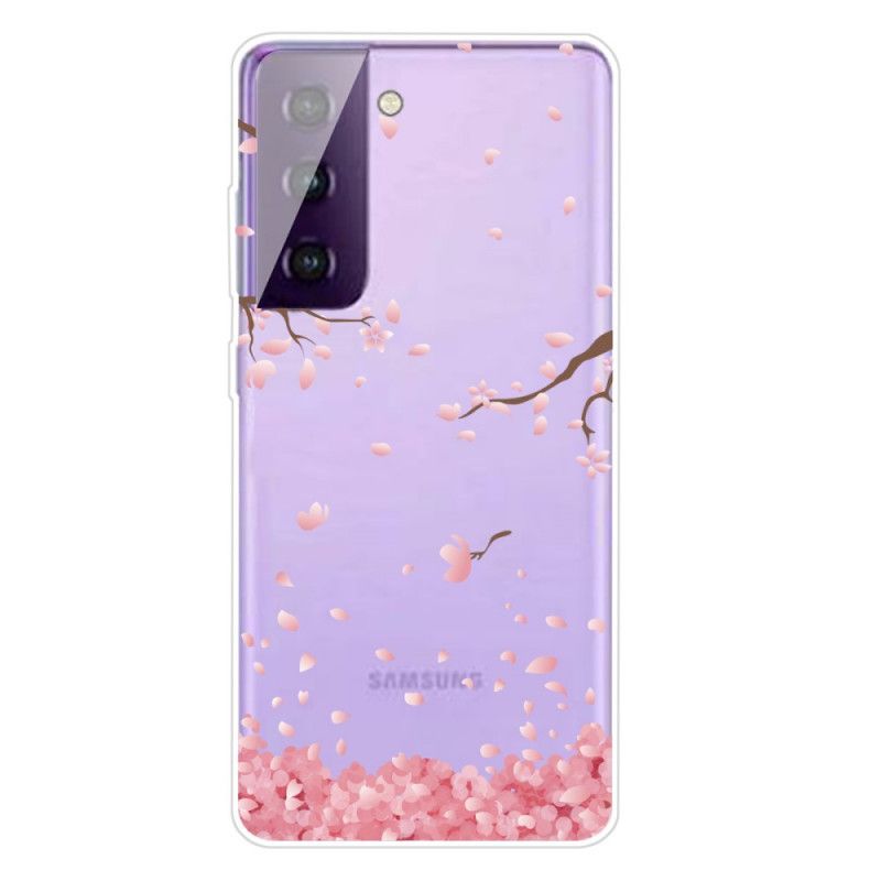 Cover Hoesje Samsung Galaxy S21 Plus 5G Telefoonhoesje Bloeiende Takken