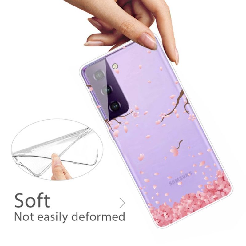 Cover Hoesje Samsung Galaxy S21 Plus 5G Telefoonhoesje Bloeiende Takken