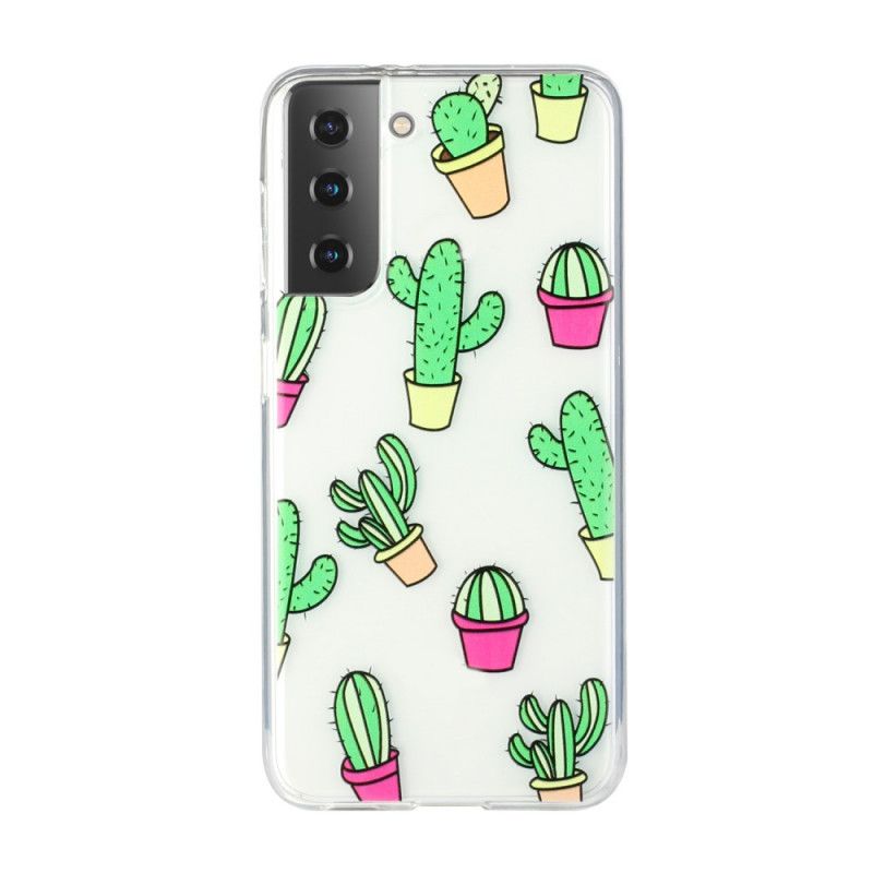 Cover Hoesje Samsung Galaxy S21 Plus 5G Telefoonhoesje Minicactus