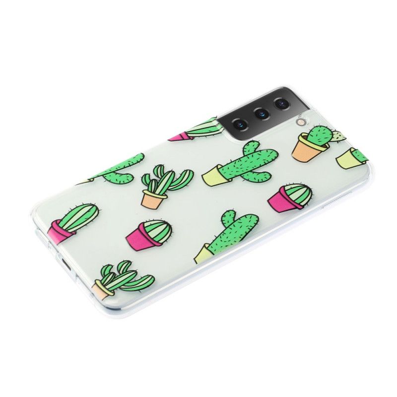 Cover Hoesje Samsung Galaxy S21 Plus 5G Telefoonhoesje Minicactus