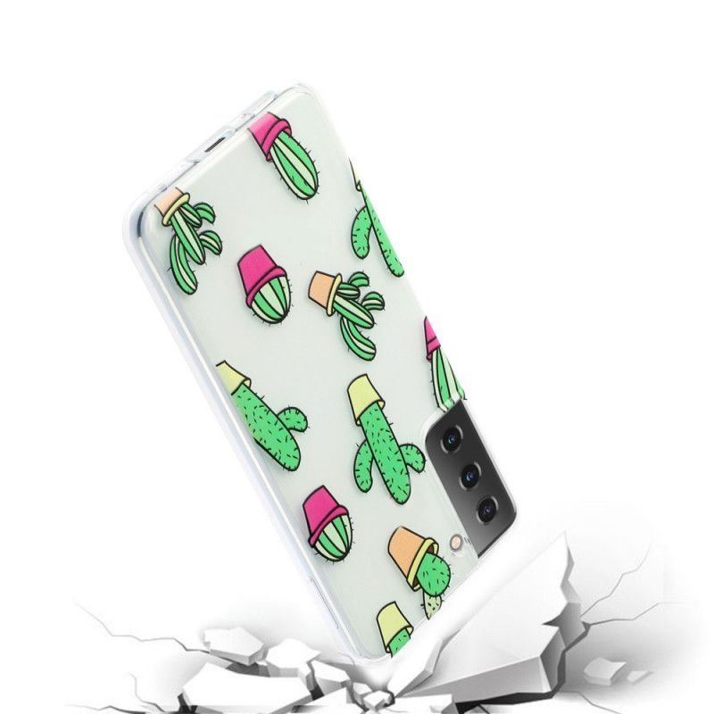 Cover Hoesje Samsung Galaxy S21 Plus 5G Telefoonhoesje Minicactus