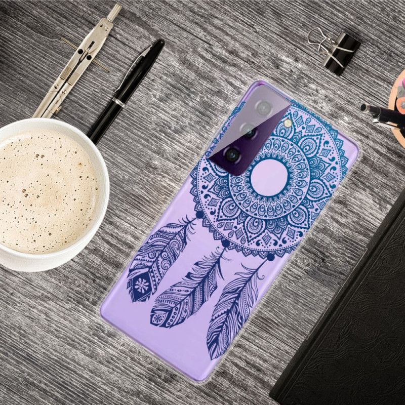 Cover Hoesje Samsung Galaxy S21 Plus 5G Telefoonhoesje Unieke Bloemenmandala