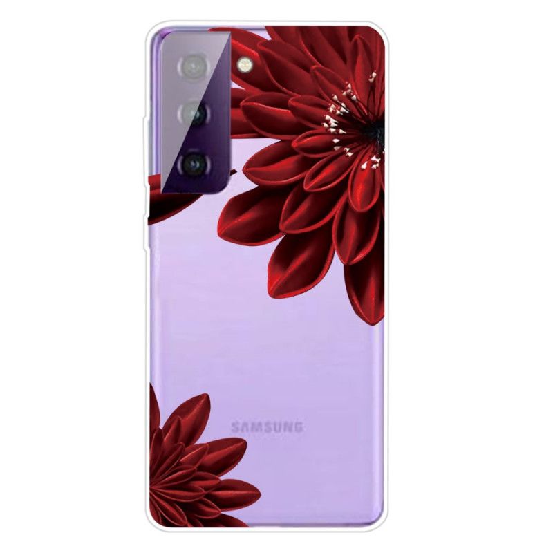 Cover Hoesje Samsung Galaxy S21 Plus 5G Telefoonhoesje Wilde Bloemen