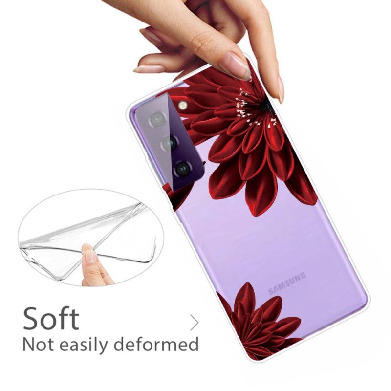 Cover Hoesje Samsung Galaxy S21 Plus 5G Telefoonhoesje Wilde Bloemen