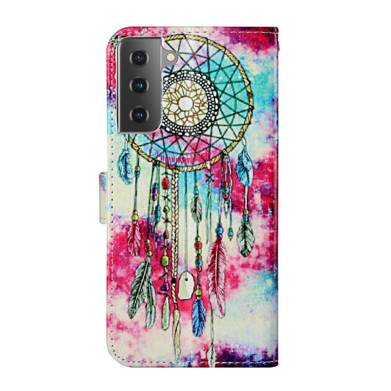 Flip Case Leren Samsung Galaxy S21 Plus 5G De Stijl Van Dromenvanger