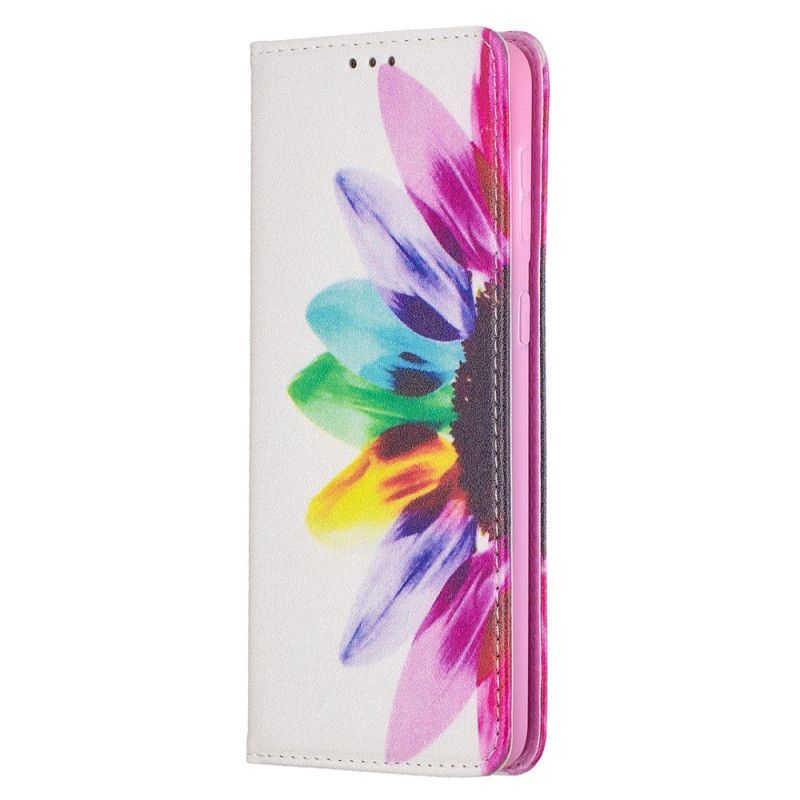 Folio-hoesje voor Samsung Galaxy S21 Plus 5G Aquarelbloem