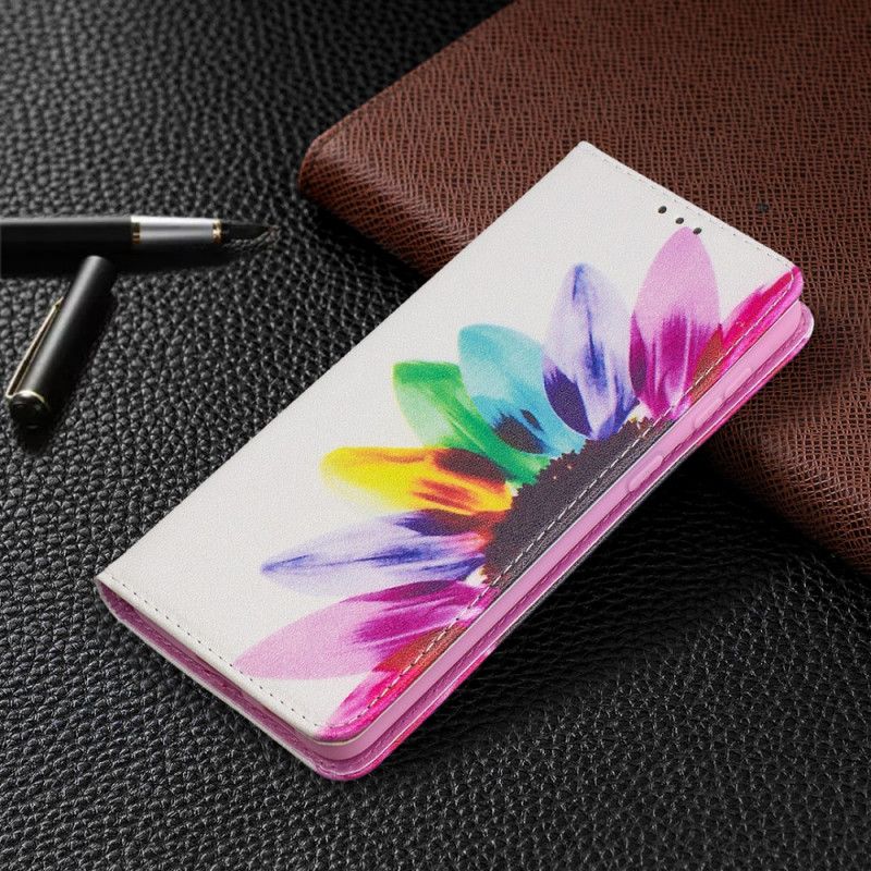 Folio-hoesje voor Samsung Galaxy S21 Plus 5G Aquarelbloem