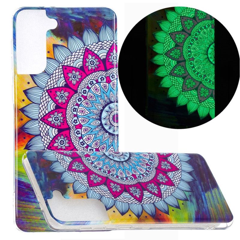 Hoesje Samsung Galaxy S21 Plus 5G Fluorescerende Mandala