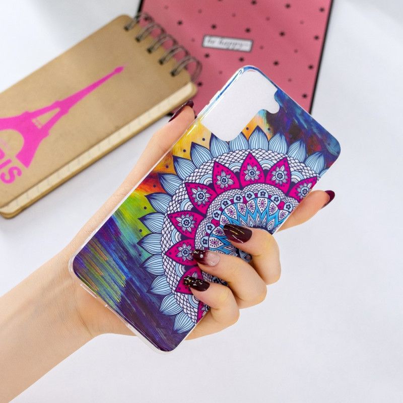 Hoesje Samsung Galaxy S21 Plus 5G Fluorescerende Mandala