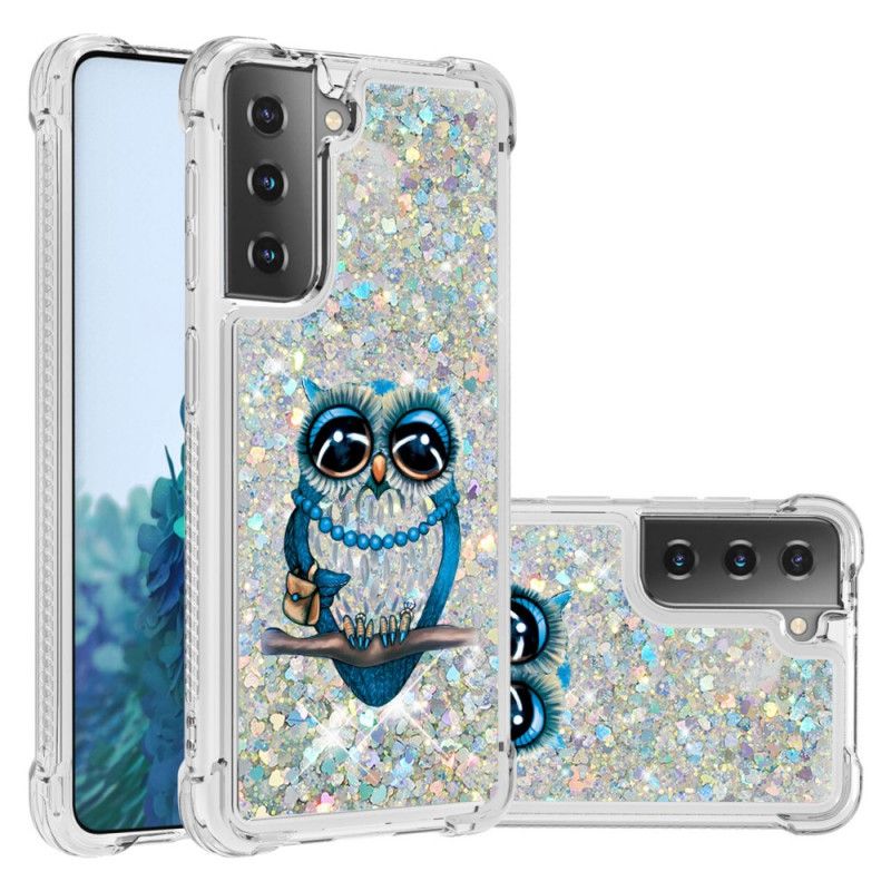 Hoesje Samsung Galaxy S21 Plus 5G Miss Uil Glitter