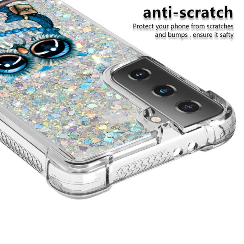 Hoesje Samsung Galaxy S21 Plus 5G Miss Uil Glitter