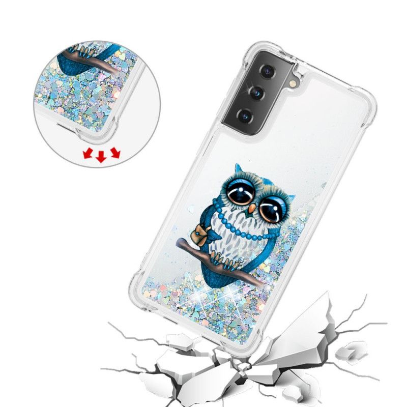 Hoesje Samsung Galaxy S21 Plus 5G Miss Uil Glitter