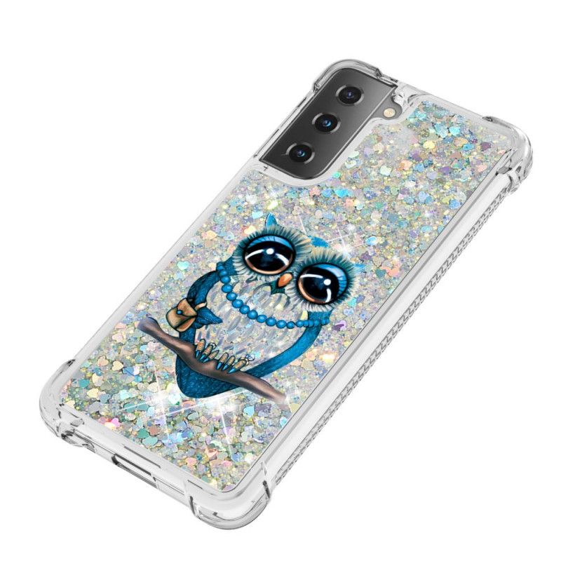 Hoesje Samsung Galaxy S21 Plus 5G Miss Uil Glitter