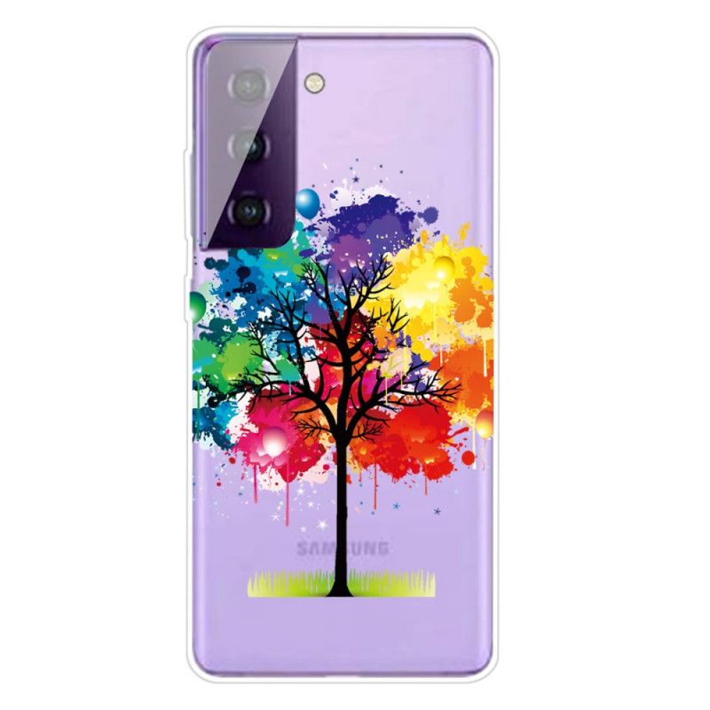 Hoesje Samsung Galaxy S21 Plus 5G Transparante Aquarelboom