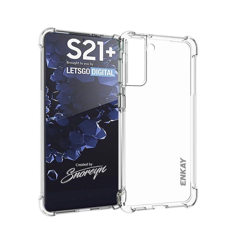 Hoesje voor Samsung Galaxy S21 Plus 5G Enkay Shell En Gehard Glas Combo