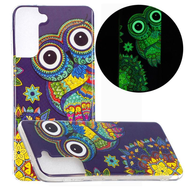 Hoesje voor Samsung Galaxy S21 Plus 5G Fluorescerende Mandala-Uil