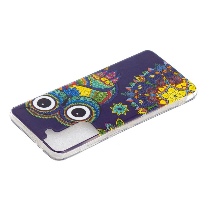 Hoesje voor Samsung Galaxy S21 Plus 5G Fluorescerende Mandala-Uil