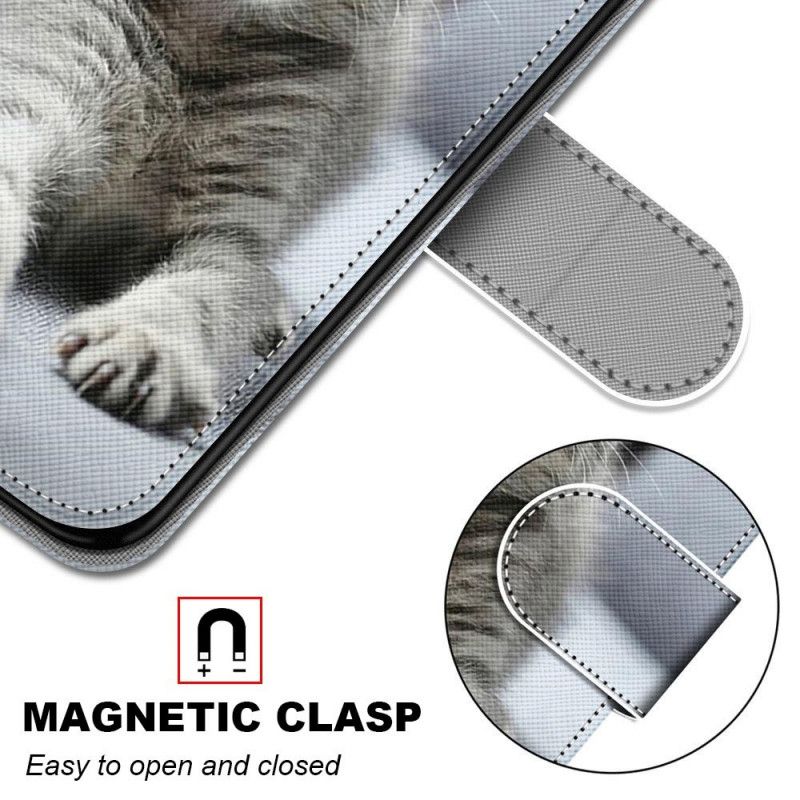 Leren Hoesje Samsung Galaxy S21 Plus 5G Wit Zwart De Mooiste Katten