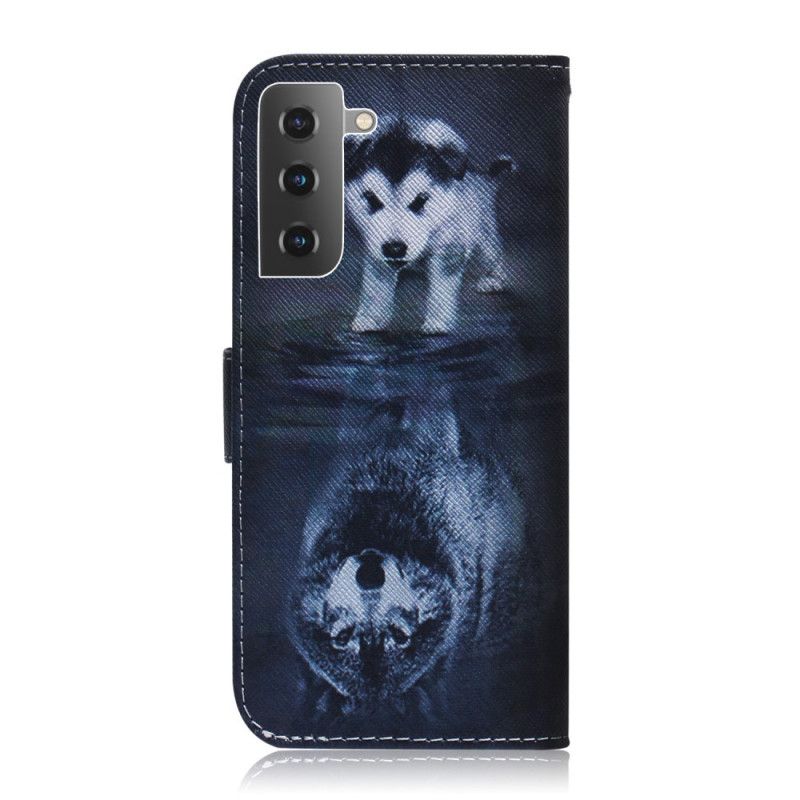 Leren Hoesje voor Samsung Galaxy S21 Plus 5G Ernesto De Wolf