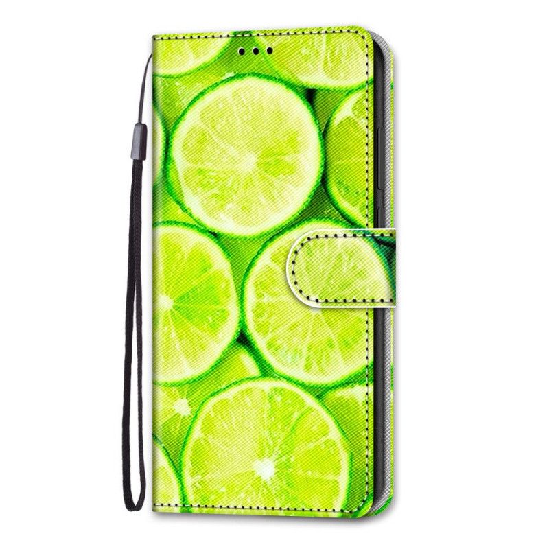 Leren Hoesje voor Samsung Galaxy S21 Plus 5G Limoenen