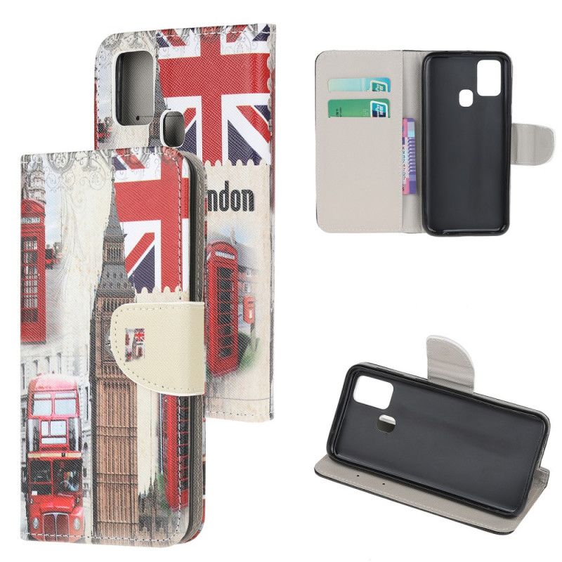 Cover Folio-hoesje Samsung Galaxy M21 Telefoonhoesje Leven In Londen