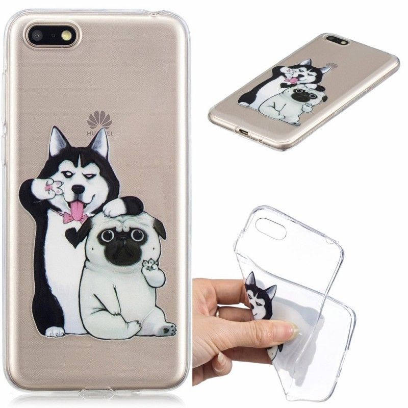 Hoesje Huawei Y5 2018 Grappige Honden