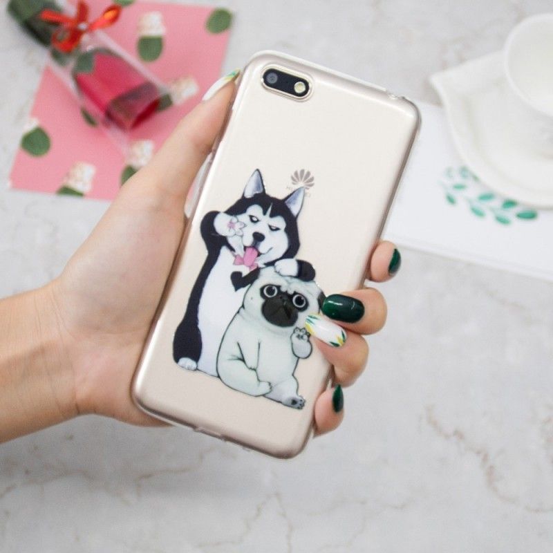 Hoesje Huawei Y5 2018 Grappige Honden