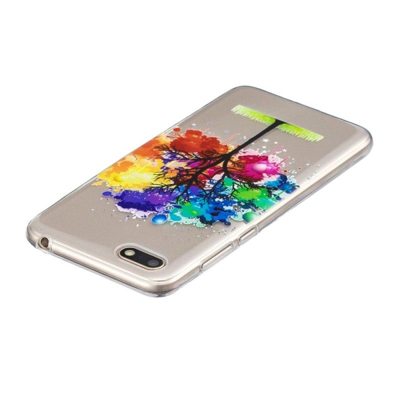 Hoesje voor Huawei Y5 2018 Transparante Aquarelboom