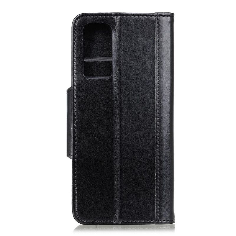 Cover Folio-hoesje OnePlus 9 Rood Zwart Telefoonhoesje Kunstlederen Zilveren Sluiting