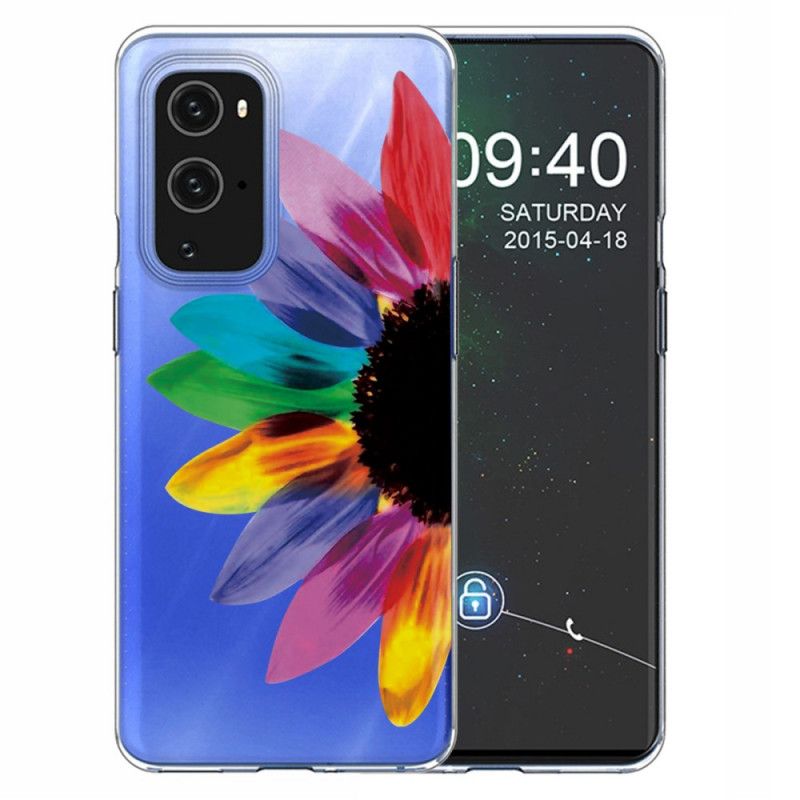 Hoesje voor OnePlus 9 Gekleurde Bloem