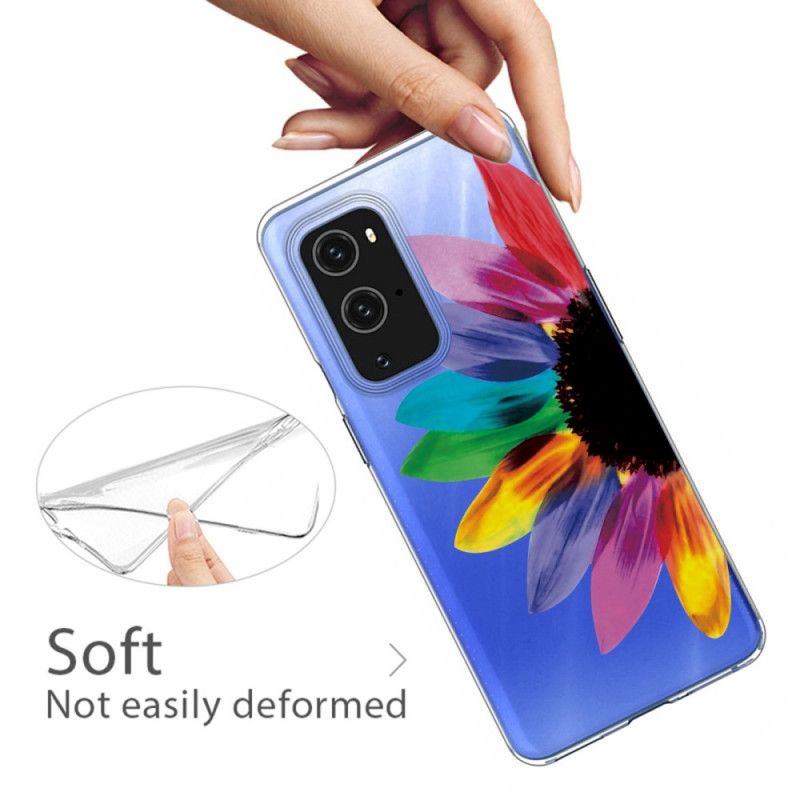 Hoesje voor OnePlus 9 Gekleurde Bloem