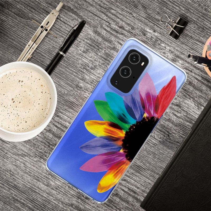 Hoesje voor OnePlus 9 Gekleurde Bloem