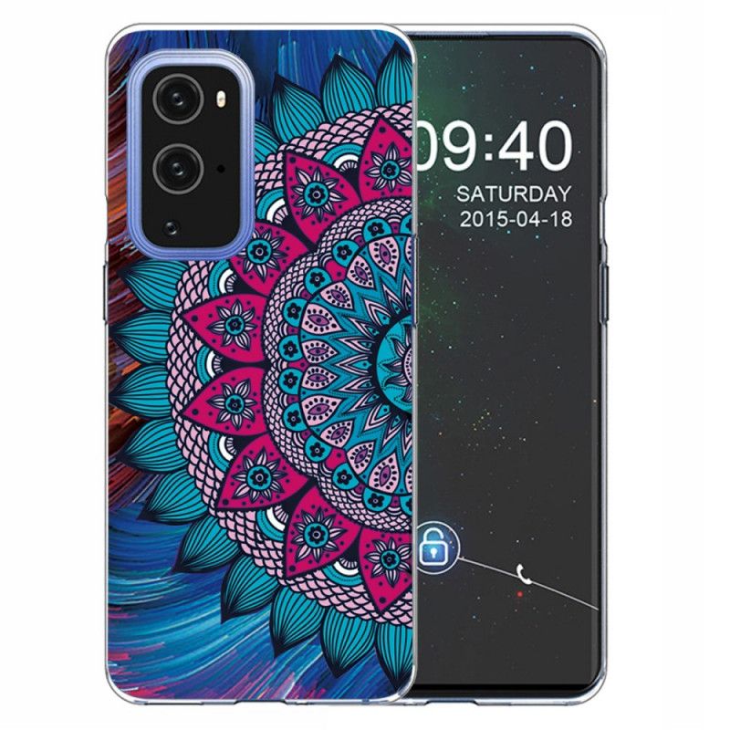 Hoesje voor OnePlus 9 Kleurrijke Mandala