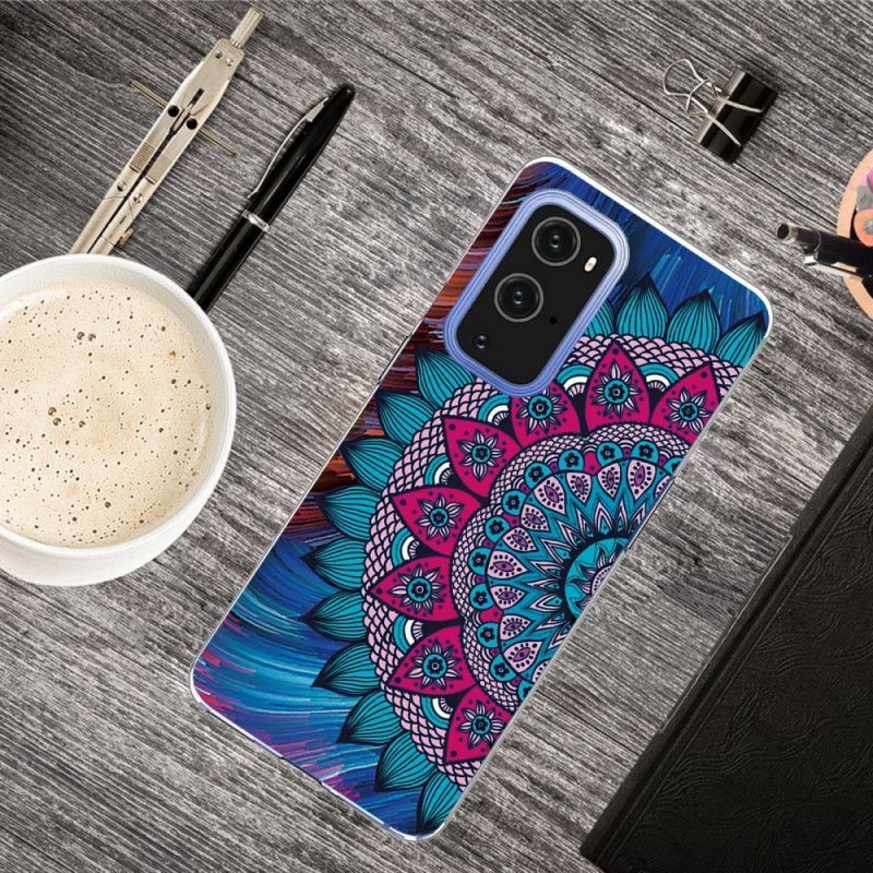 Hoesje voor OnePlus 9 Kleurrijke Mandala