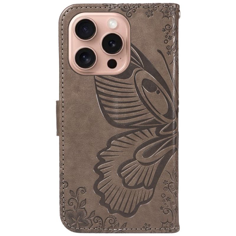 Bescherming Hoesje iPhone 16 Pro Grafische Vlinder