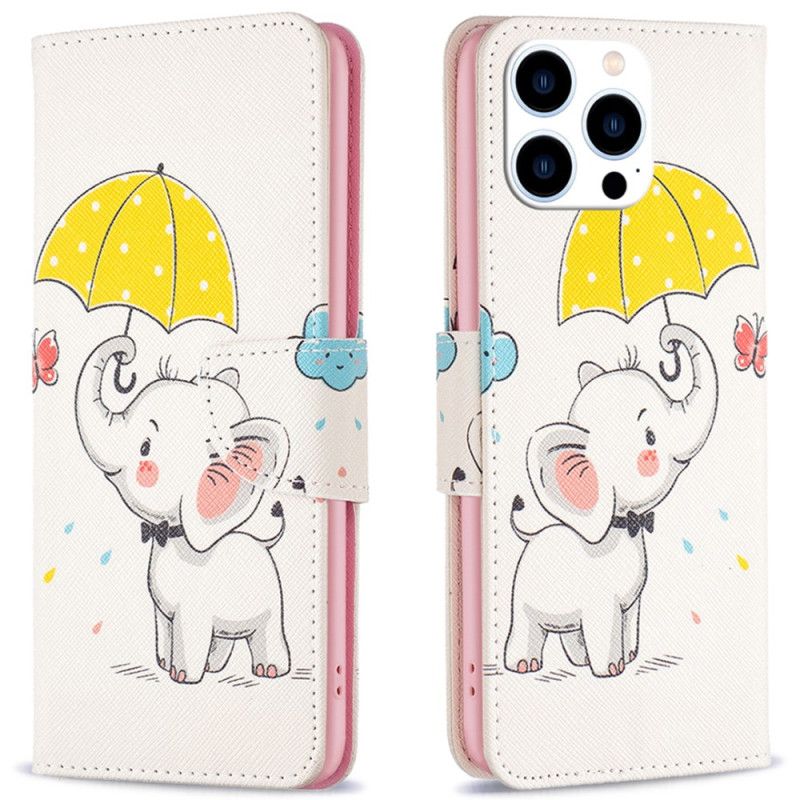 Bescherming Hoesje iPhone 16 Pro Paraplu En Olifant