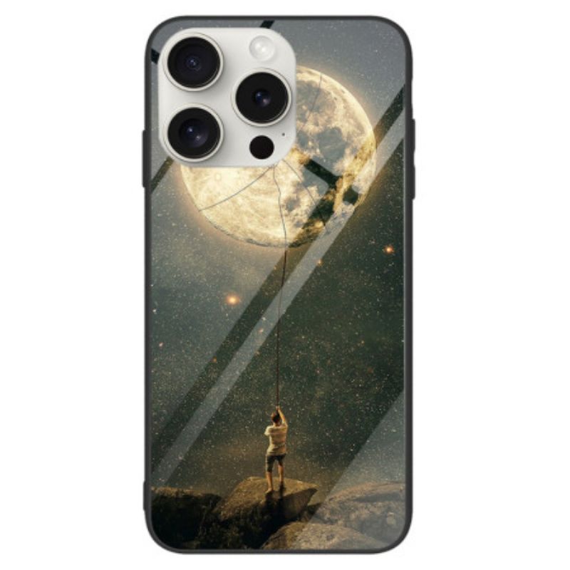 Hoesje iPhone 16 Pro Maangehard Glas Bescherming Hoesje