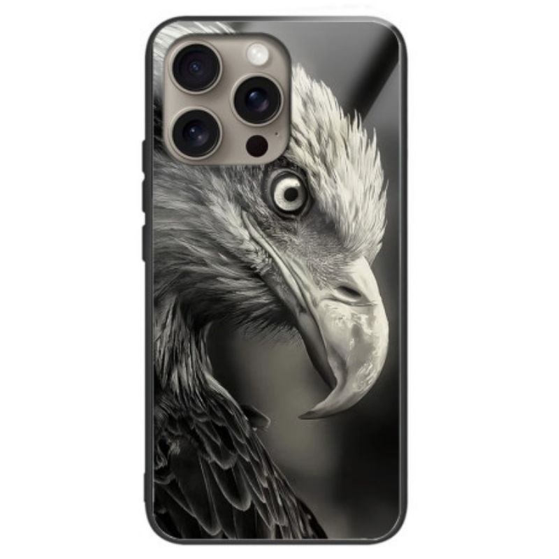 Hoesje Voor iPhone 16 Pro Eagle-patroon Van Gehard Glas