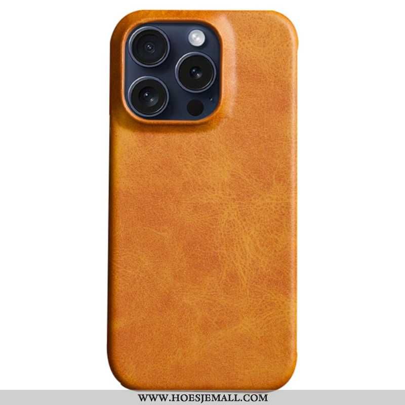 Hoesje Voor iPhone 16 Pro Ledereffect