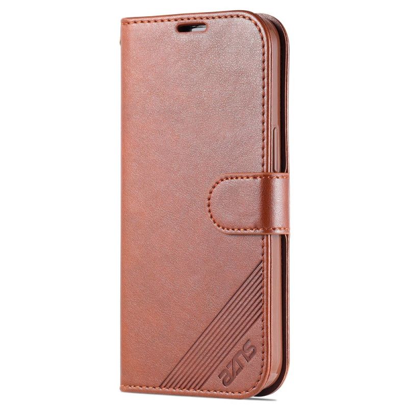 Leren Hoesje Voor iPhone 16 Pro Azns