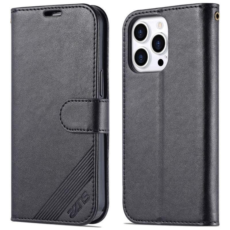 Leren Hoesje Voor iPhone 16 Pro Azns