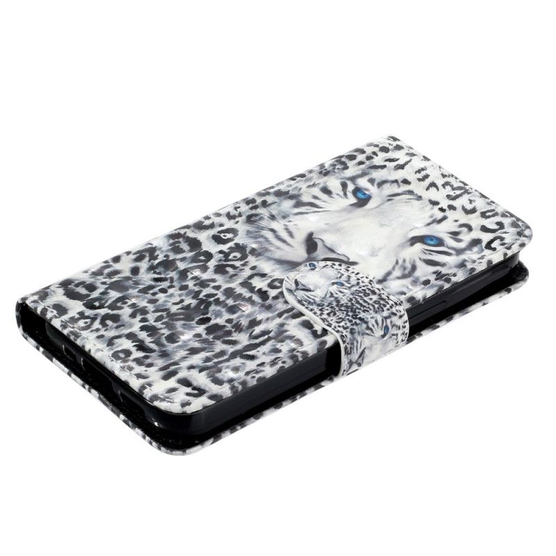 Leren Hoesje Voor iPhone 16 Pro Luipaardband