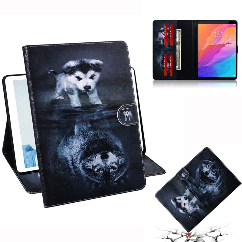 Flip Case Leren Huawei MatePad T 8 Puppydroom